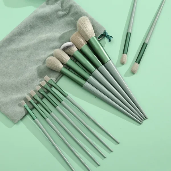 13 PCS Makeup Brushes Set Eye Shadow Foundation Women Cosmetic Brush Eyeshadow Blush Beauty Soft Make Up Tools Bag - Image 13