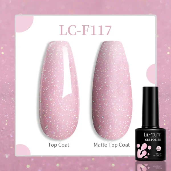 LILYCUTE 129 Colors 7ML Nail Gel Polish Nail Supplies Vernis Semi Permanent Nail Art Manicure Soak Off LED UV Gel Nail Varnishes - Image 116