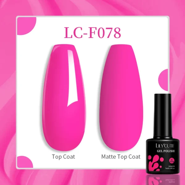 LILYCUTE 129 Colors 7ML Nail Gel Polish Nail Supplies Vernis Semi Permanent Nail Art Manicure Soak Off LED UV Gel Nail Varnishes - Image 37