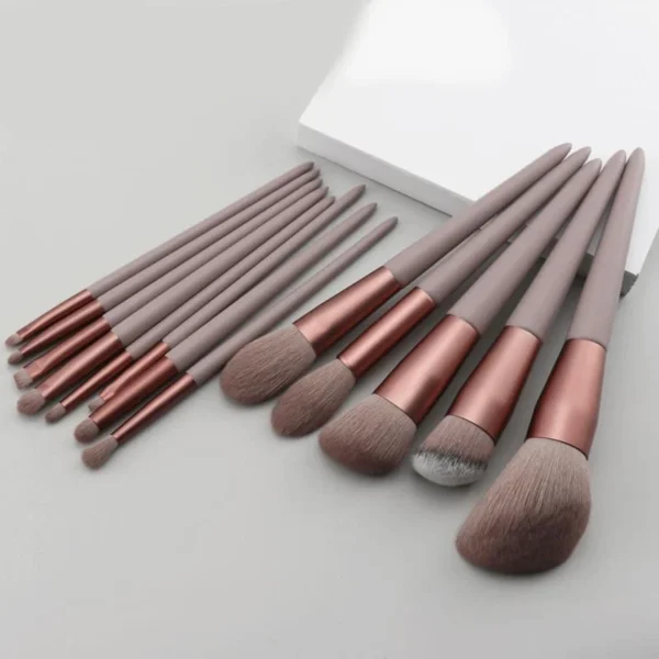 13 PCS Makeup Brushes Set Eye Shadow Foundation Women Cosmetic Brush Eyeshadow Blush Beauty Soft Make Up Tools Bag - Image 9