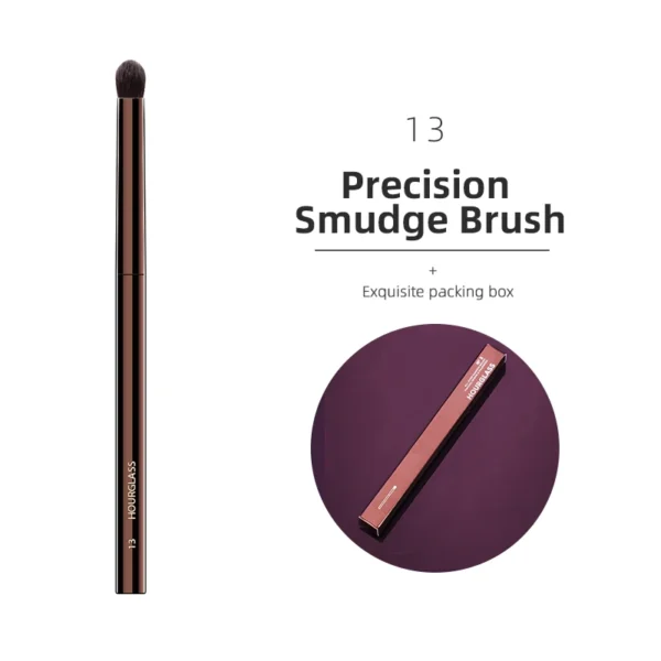 Hourglass Makeup Brushes Powder Foundation Concealer Blusher Bronzer Eye Shadow Eyebrow Eyeliner Sculpting Brush - Image 17