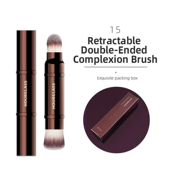 Hourglass Makeup Brushes Powder Foundation Concealer Blusher Bronzer Eye Shadow Eyebrow Eyeliner Sculpting Brush - Image 19