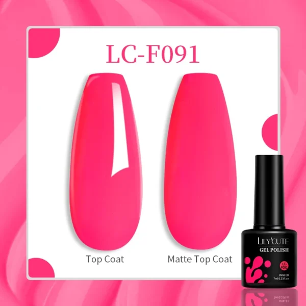 LILYCUTE 129 Colors 7ML Nail Gel Polish Nail Supplies Vernis Semi Permanent Nail Art Manicure Soak Off LED UV Gel Nail Varnishes - Image 32