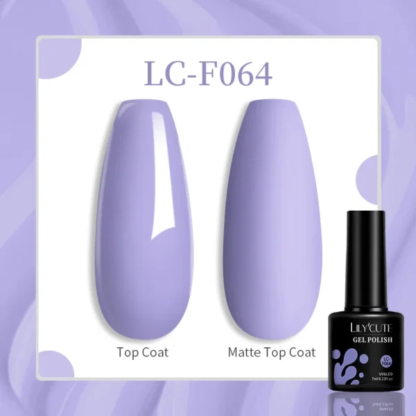 LILYCUTE 129 Colors 7ML Nail Gel Polish Nail Supplies Vernis Semi Permanent Nail Art Manicure Soak Off LED UV Gel Nail Varnishes - Image 48