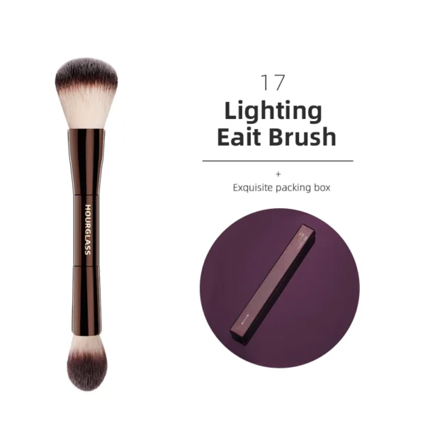 Hourglass Makeup Brushes Powder Foundation Concealer Blusher Bronzer Eye Shadow Eyebrow Eyeliner Sculpting Brush - Image 20