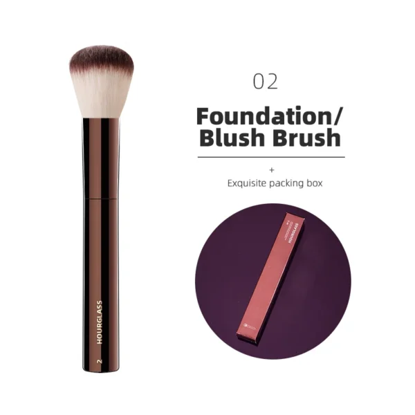 Hourglass Makeup Brushes Powder Foundation Concealer Blusher Bronzer Eye Shadow Eyebrow Eyeliner Sculpting Brush - Image 28