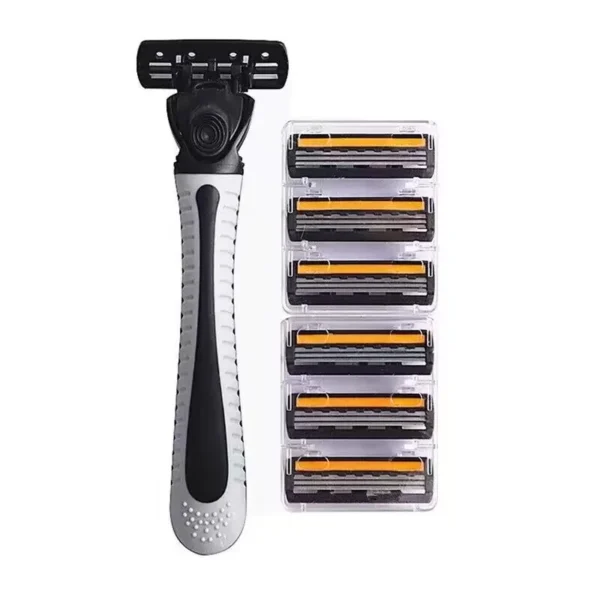 Shaver Brand New Design Men Razor Shaving Three Layer Shaver Reusable Razor Imported Blade Multi Tool Head Replace - Image 6