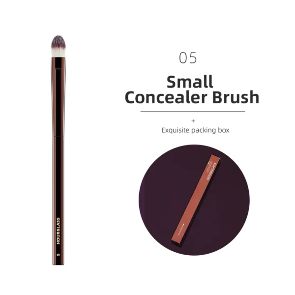 Hourglass Makeup Brushes Powder Foundation Concealer Blusher Bronzer Eye Shadow Eyebrow Eyeliner Sculpting Brush - Image 23