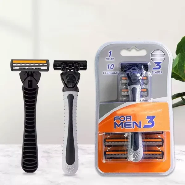 Shaver Brand New Design Men Razor Shaving Three Layer Shaver Reusable Razor Imported Blade Multi Tool Head Replace - Image 11