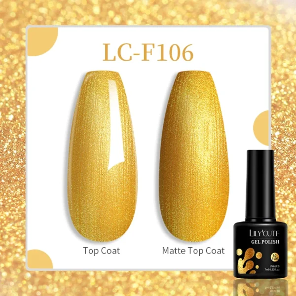 LILYCUTE 129 Colors 7ML Nail Gel Polish Nail Supplies Vernis Semi Permanent Nail Art Manicure Soak Off LED UV Gel Nail Varnishes - Image 113