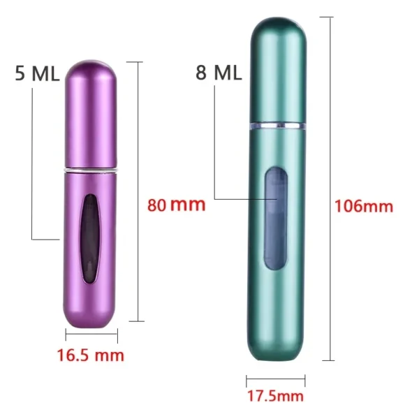 Refillable Mini Perfume Bottle Portable Cosmetic Bottle Spray Bottle Atomizer Spray Container Travel Refillable Bottles 8ml /5ml - Image 6