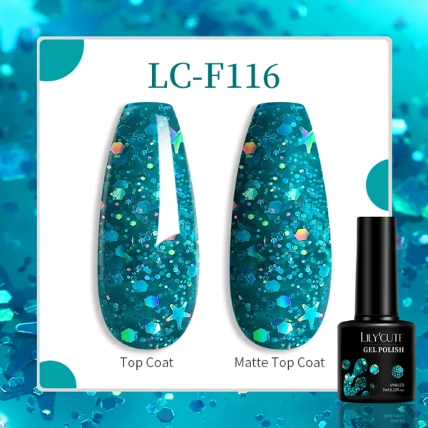 LILYCUTE 129 Colors 7ML Nail Gel Polish Nail Supplies Vernis Semi Permanent Nail Art Manicure Soak Off LED UV Gel Nail Varnishes - Image 138