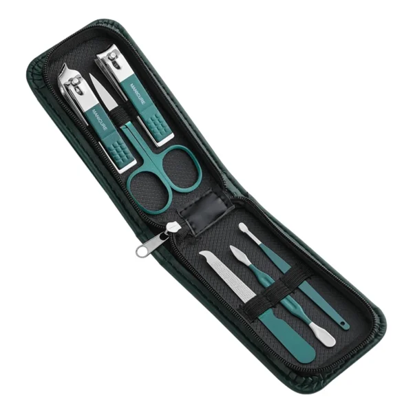 Nail Scissors Set Household High End Mens And Womens Special Nail Clippers Manicure Beauty Tools 6 Piece Portable Household - Image 6